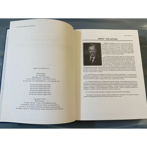 The Principles of Health Care Administration 2022 Revision by Joseph E. Townsend - Picture 3 of 5
